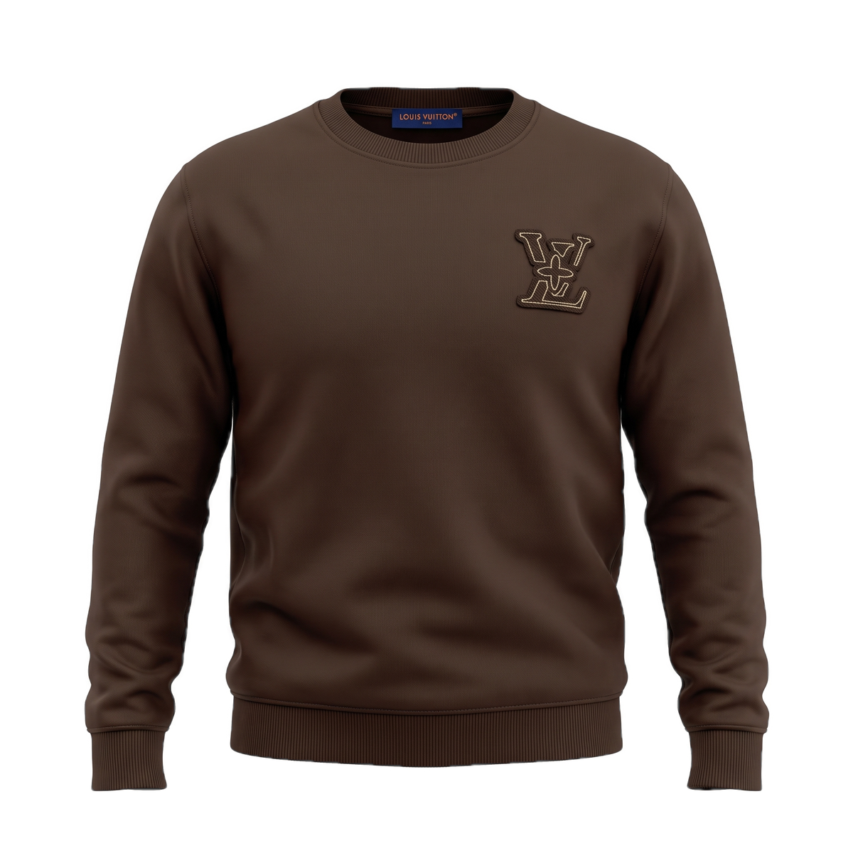 Louis Vuitton brown monogram patch sweatshirt