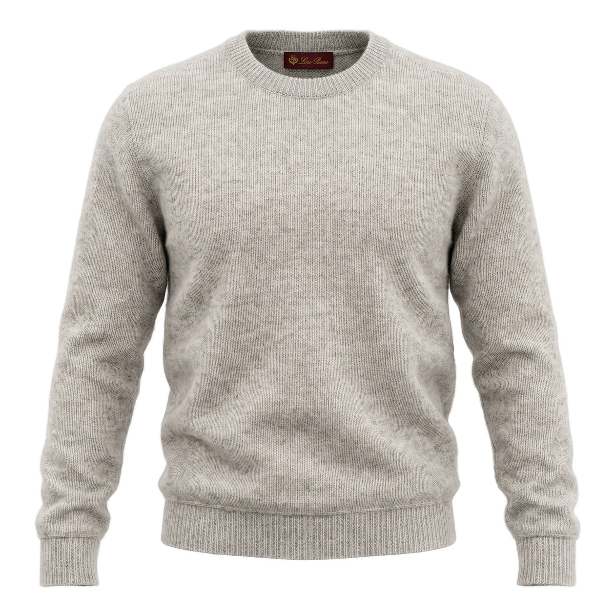 Loro Piana grey melange wool pullover