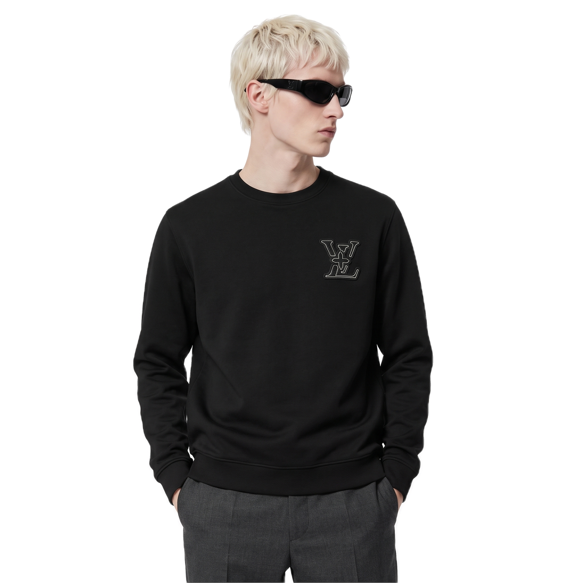 Louis Vuitton black monogram patch sweatshirt, photo 2