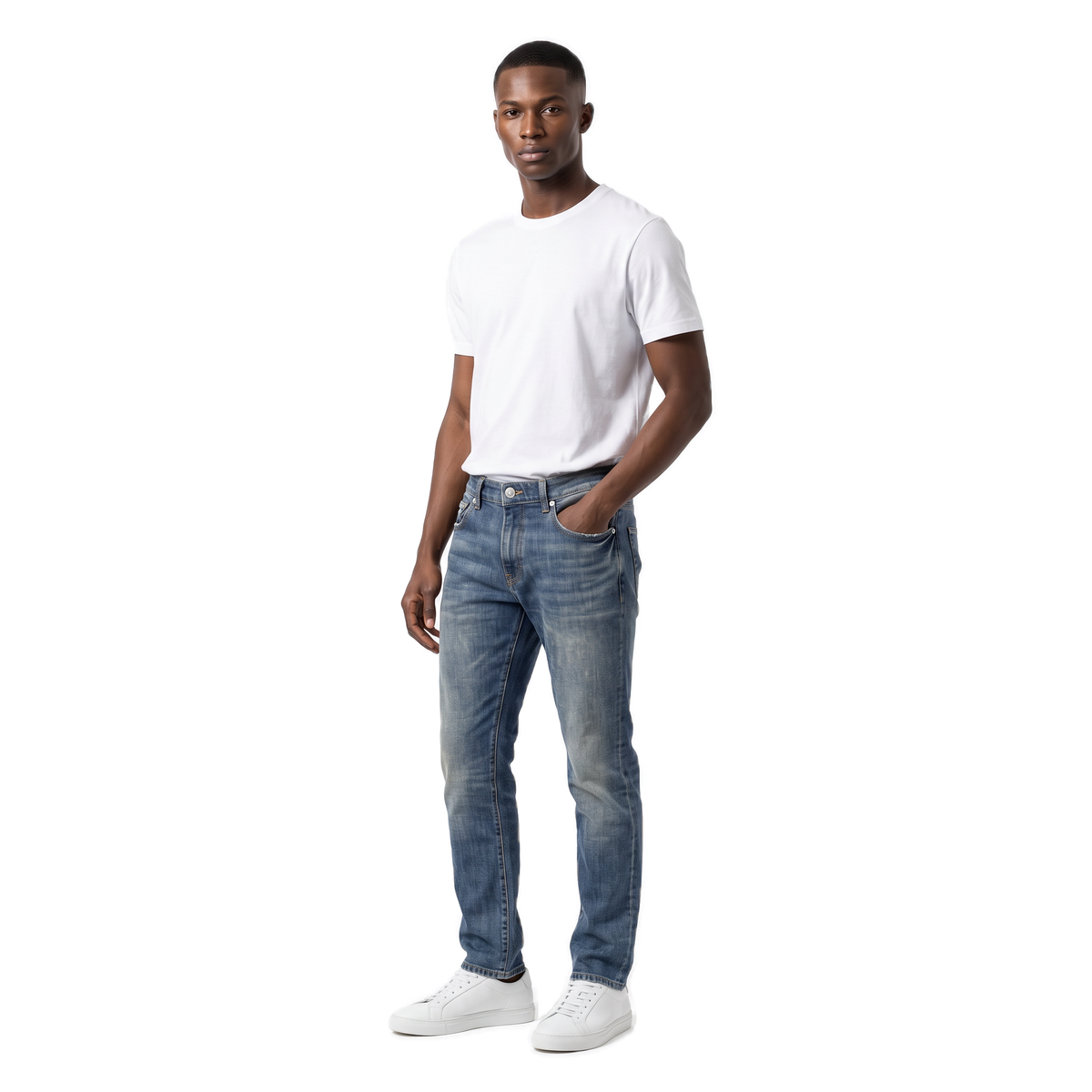 Burberry vintage blue wash jeans, photo 2