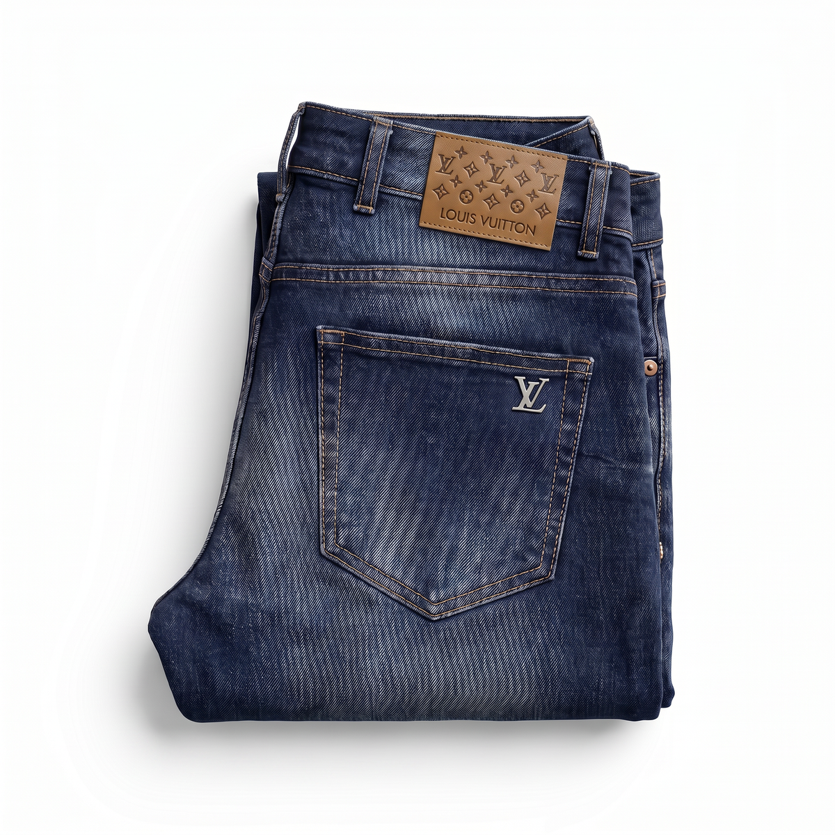 Louis Vuitton mid blue faded jeans, photo 3