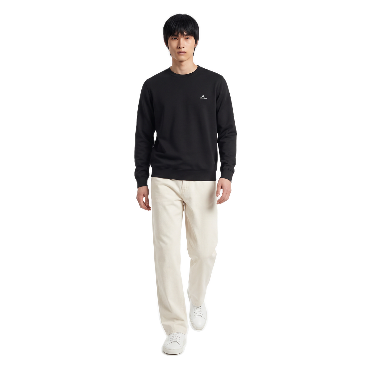 Loro Piana black logo plaque sweatshirt, photo 2