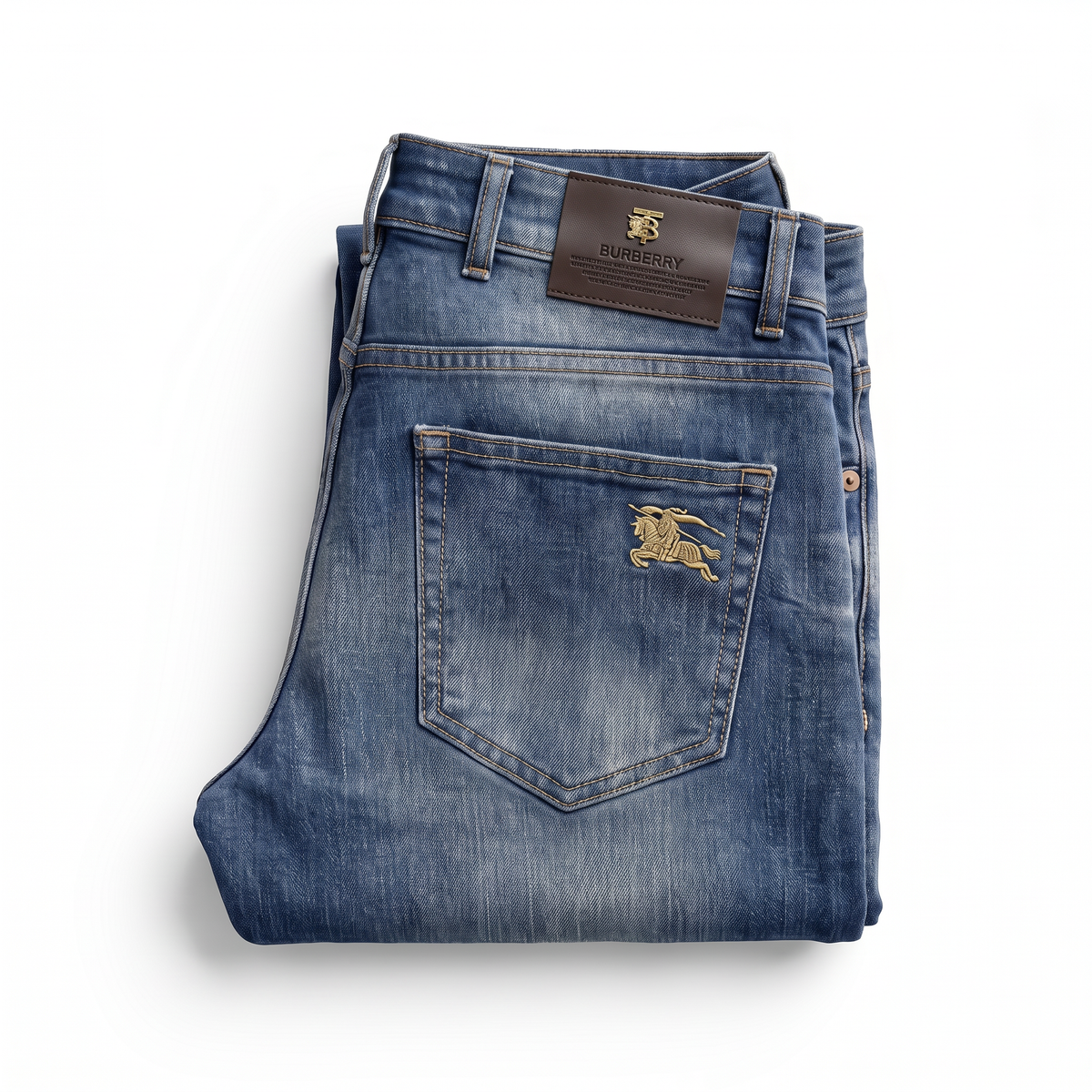 Burberry vintage blue wash jeans, photo 3