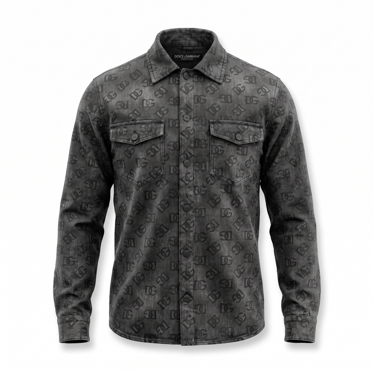 Dolce & Gabbana charcoal overshirt