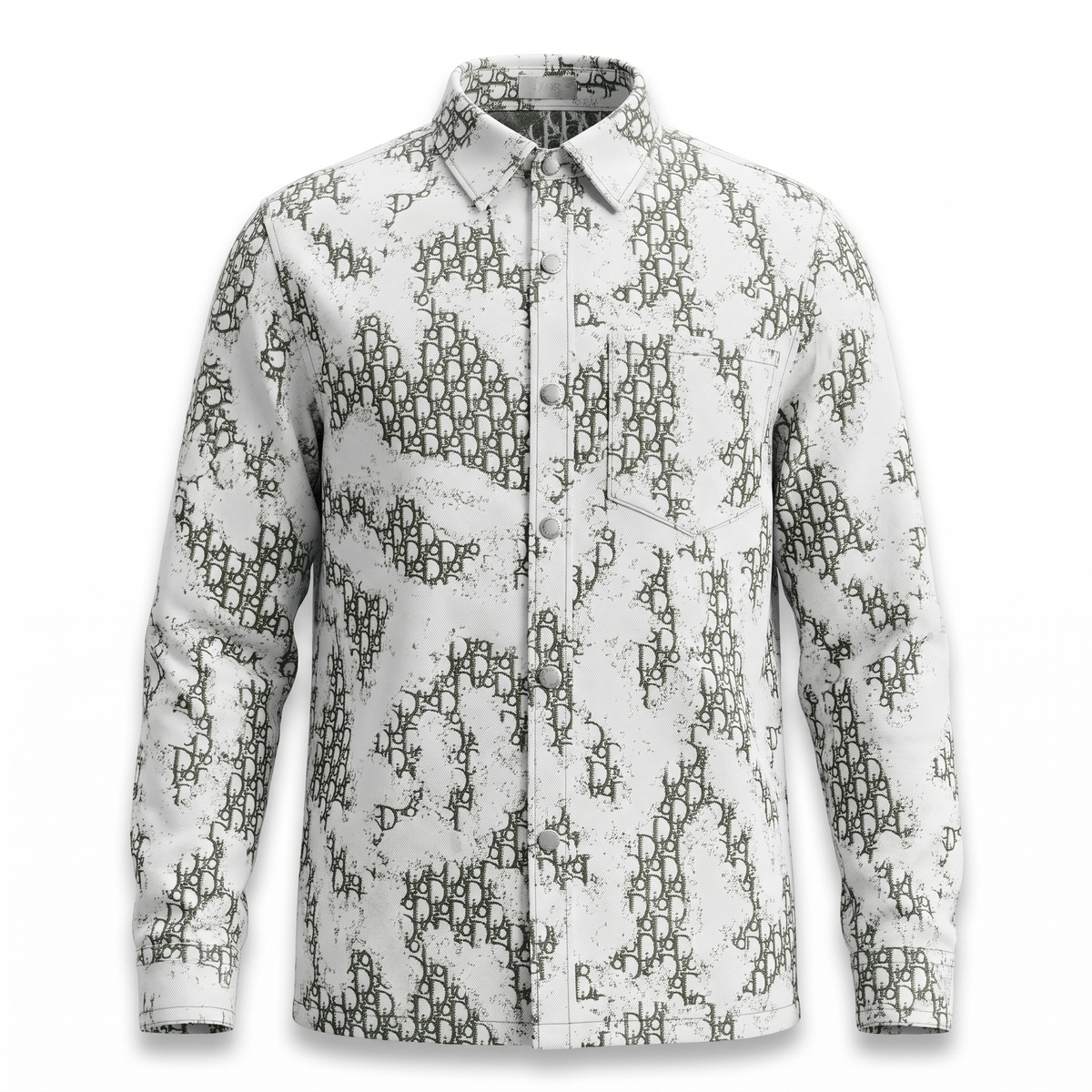Dior white monogram print shirt