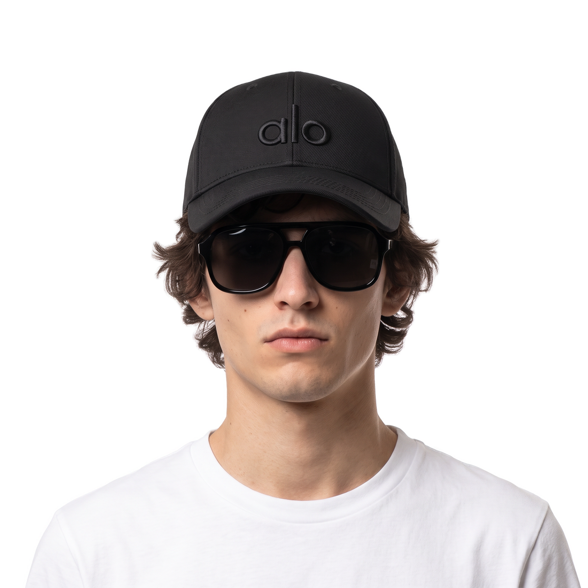 Alo Cap, black tonal logo, plain brim, photo 2