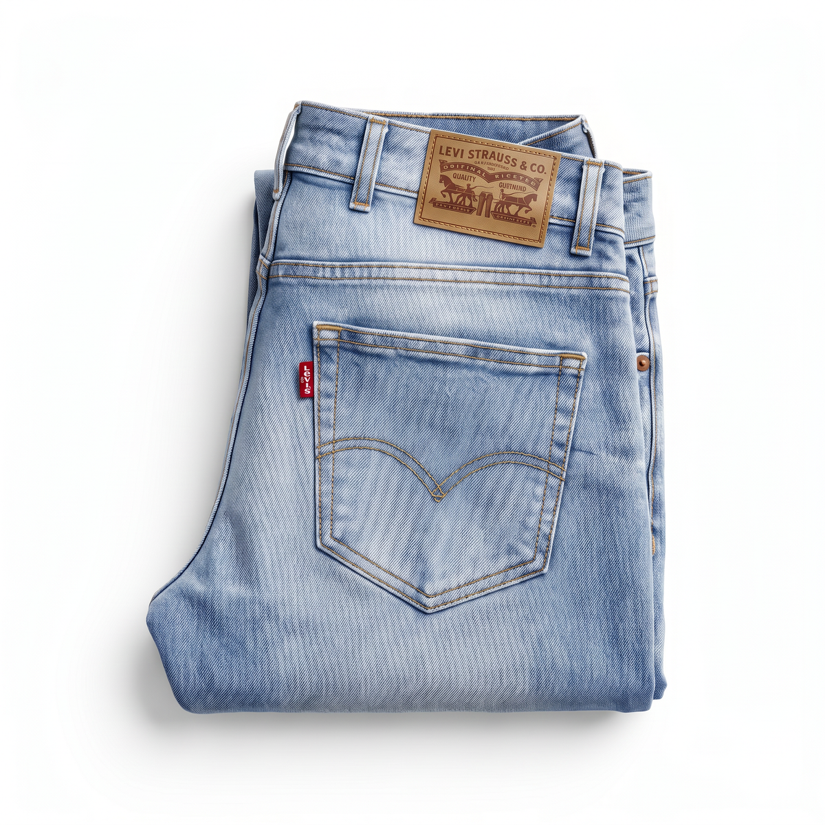 Levis light blue faded jeans, photo 3