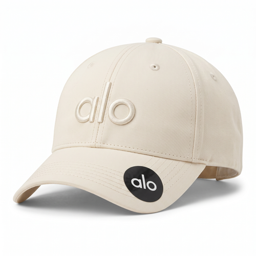 Alo Cap, cream, tonal logo