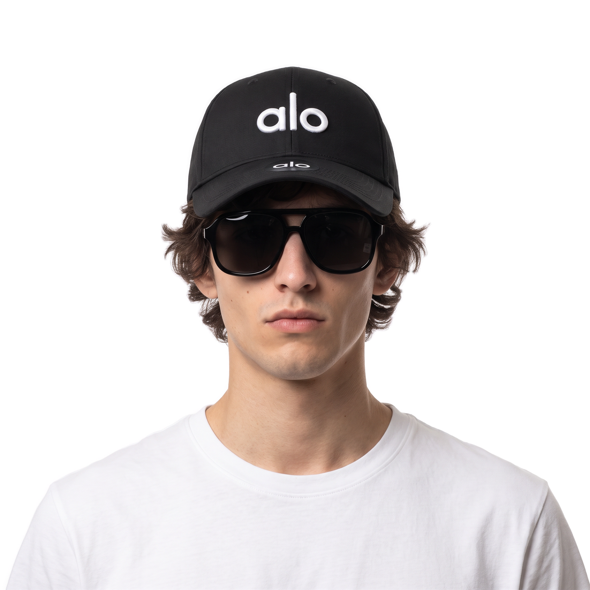 Alo Cap, black, white logo, photo 2