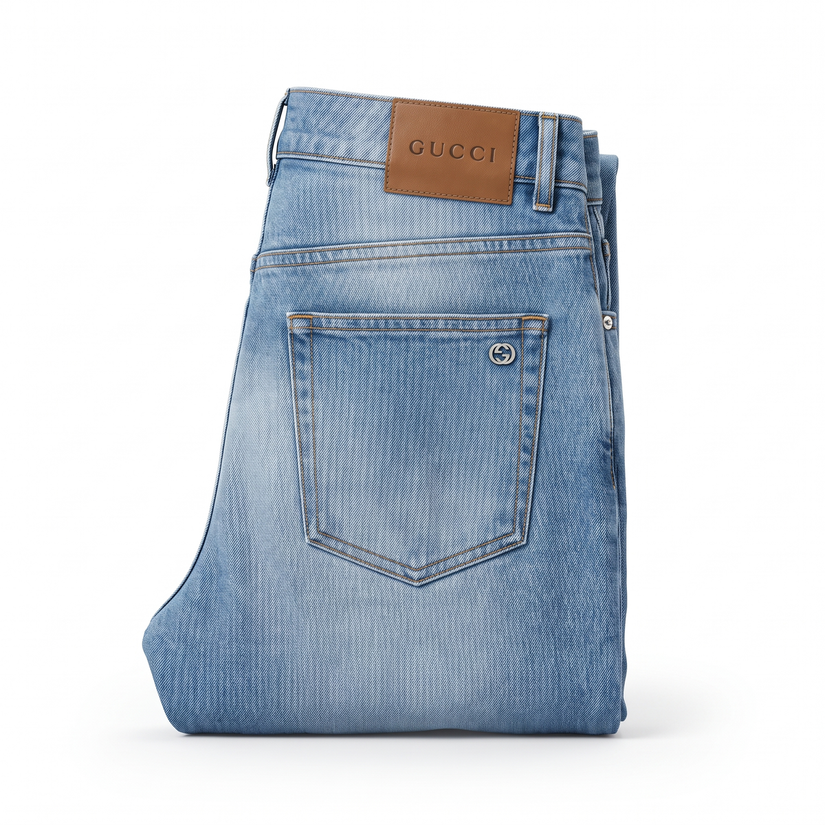 Gucci light blue wash jeans, photo 3