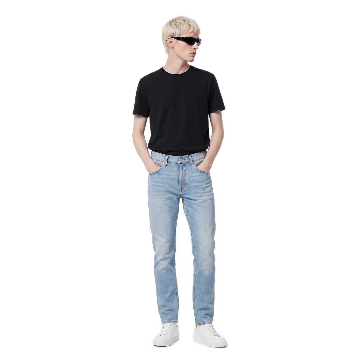 Levis light blue faded jeans, photo 2