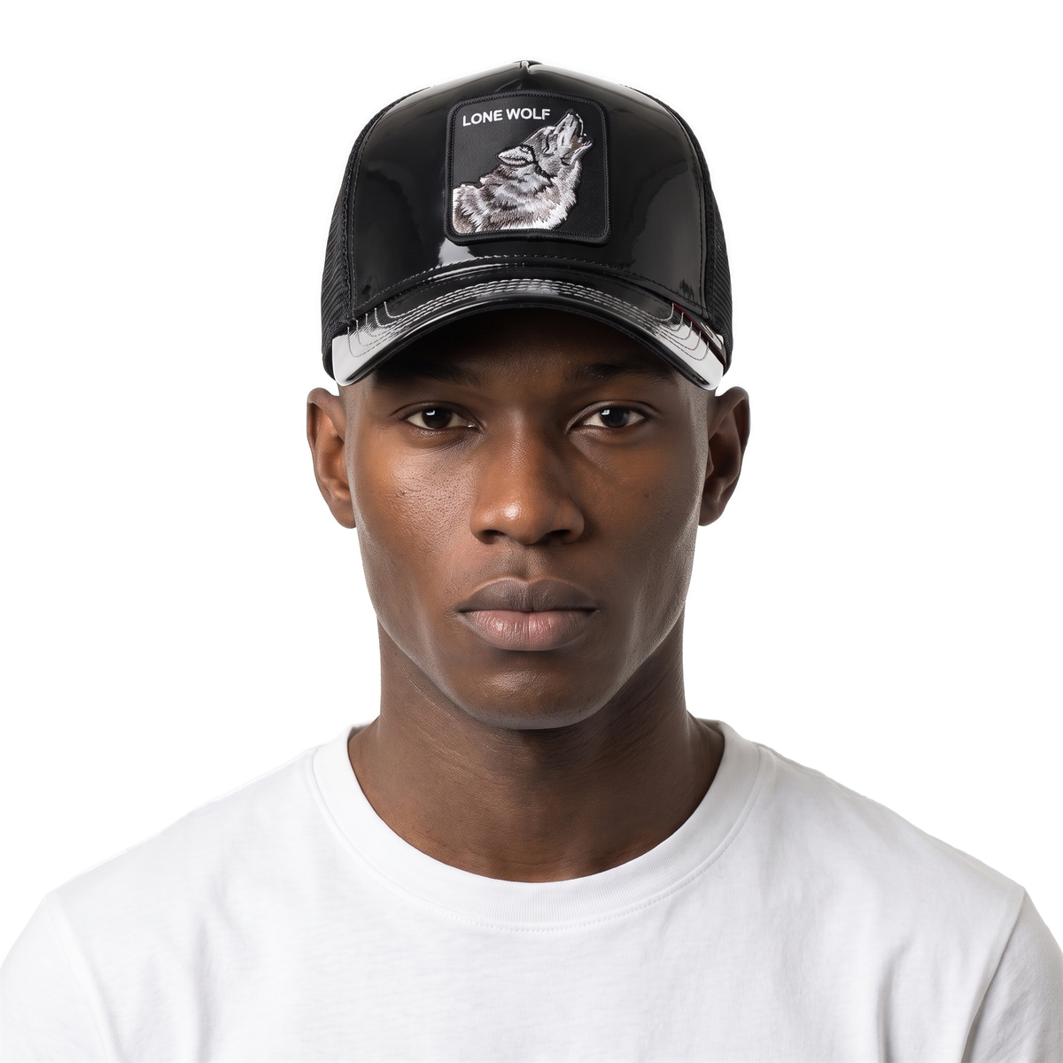 Lone Wolf Cap — model photo