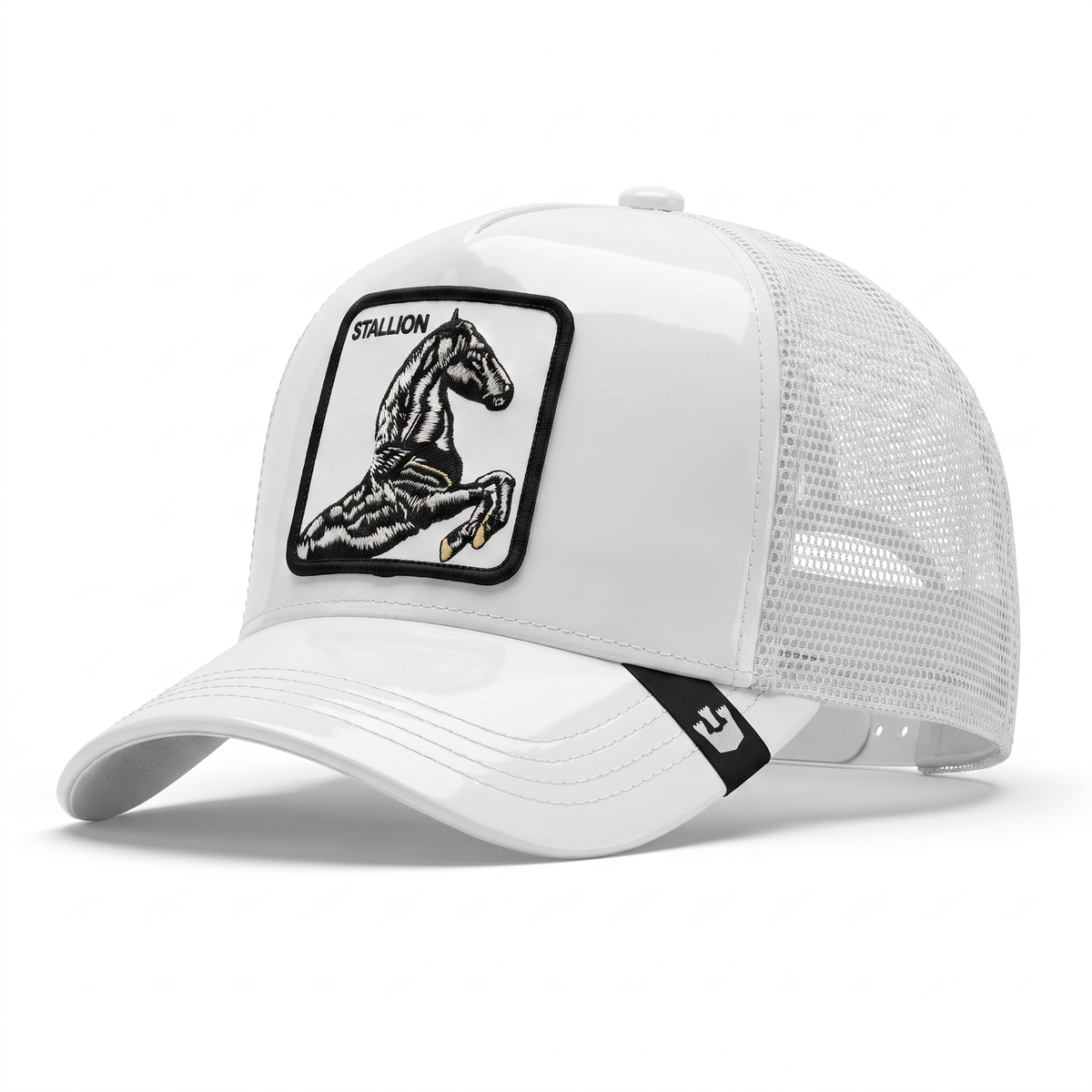Stallion Cap, white trucker
